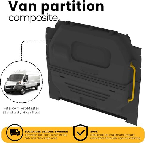 Ranger Design Composite Safety Partition for RAM ProMaster, Solid Contoured, 3310-RP in Kuwait