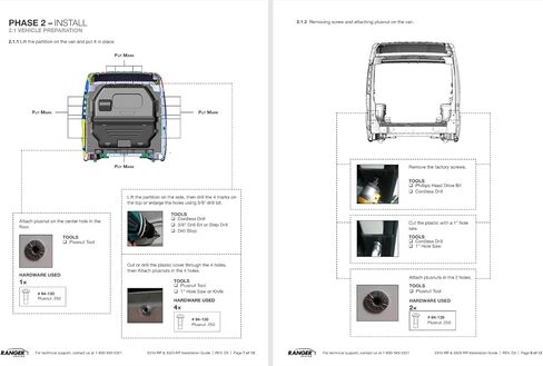 Ranger Design Composite Safety Partition for RAM ProMaster, Solid Contoured, 3310-RP in Kuwait