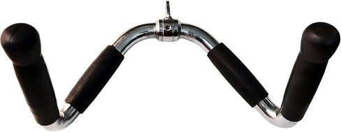 Lat Bar Cable Machine Attachment Curl Pulldown Bar Barbell Revolving Bar, Multi-Exerciser Cable Attachment Bar, Solid Steel Tricep Press Down Bar with Rubber Handgrips & Revolving Hanger 22 Inch in Saudi Arabia