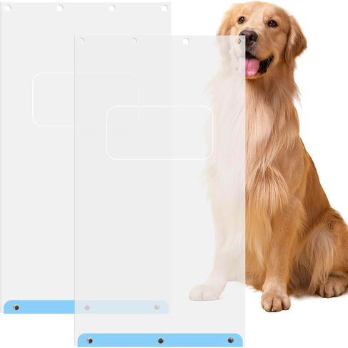 Dog Door Flaps Replacement 10 1/2"x15" XL, Compatible with Ideal Pet Products Designer Series DSPRFXL RFXLN, Longer Lasting, Transparent, Flexible, Weather Resistan in Kuwait