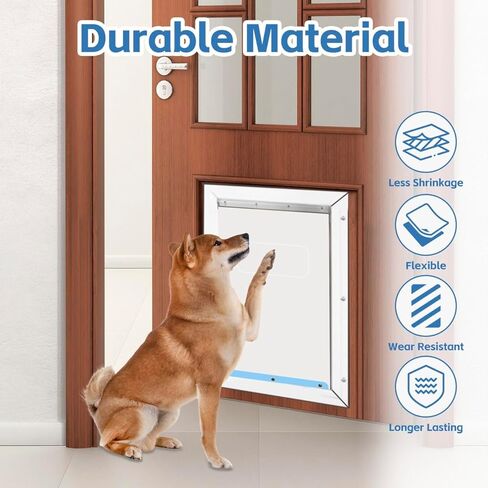 Dog Door Flaps Replacement 10 1/2"x15" XL, Compatible with Ideal Pet Products Designer Series DSPRFXL RFXLN, Longer Lasting, Transparent, Flexible, Weather Resistan in Kuwait