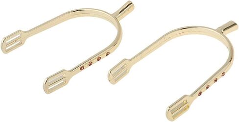 1 Pair Zinc Alloy Horse Equestrian Horse Riding Women, Gold in Kuwait