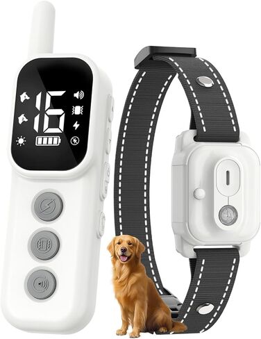 ETACCU Shock Collar for Dogs,Waterproof Dog Training Collar with Remote Control,4 Training Modes：Beep, Vibration, Safe Static,LED,Rechargeable Adjustable for 5-150lbs Small Medium Large Dogs in Kuwait