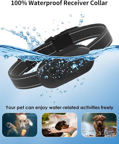 Dog Training Collar with Remote for Dogs, Waterproof IPX7 E Collar, Beep Vibration Modes, Safe Humane Training, 2000FT Range, Rechargeable Battery, for Small Medium Large Dogs 10–120 lbs (Black) in Kuwait