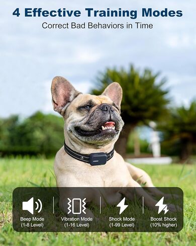 Dog Shock Collar - 4200FT Dog Training Collar with Remote Innovative IPX7 Waterproof with 4 Training Modes, Rechargeable E-Collar for All Breeds(NBU) in Kuwait