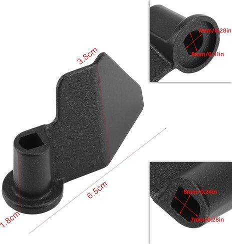 Bread Machine Paddle Replacement, Non Stick Bread Maker Mixing Paddle, Carbon Steel Breadmaker Kneading Blade, 0.8x0.7in Tube Breadmaker Paddles Blade for Breads Maker in Kuwait