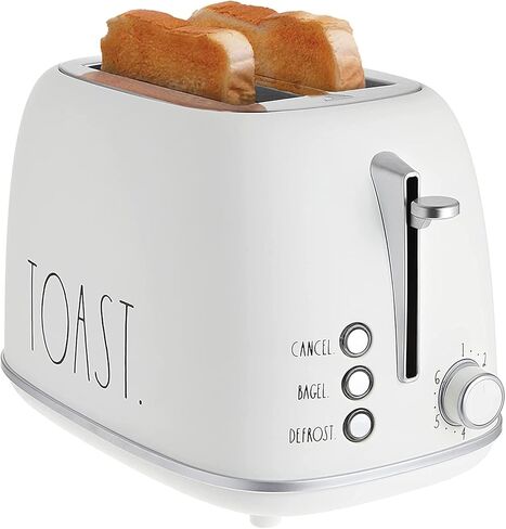 Rae Dunn Retro Rounded Bread Toaster, 2 Slice Stainless Steel Toaster with Removable Crumb Tray, Wide Slot with 6 Browning Levels, Bagel, Defrost and Cancel Options, Navy in Kuwait