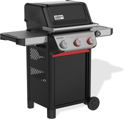 Weber Spirit® EX‑325 Smart Gas Grill (Liquid Propane) for Outdoor Cooking, 3 Burner – Black, Wi‑Fi Enabled Grill with Porcelain-Enameled Cast-Iron Grates, Sear Zone, Boost Burners in Kuwait