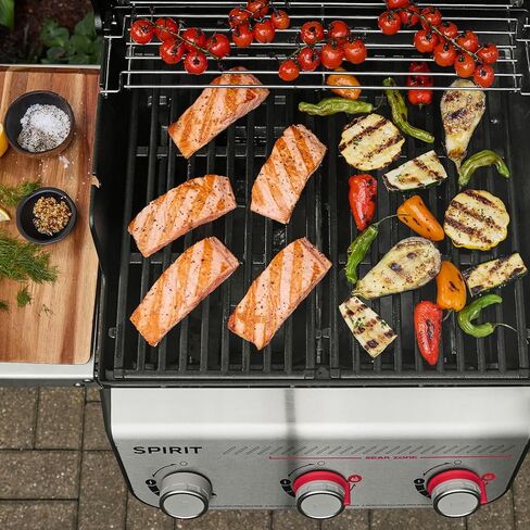 Weber Spirit® EX‑325 Smart Gas Grill (Liquid Propane) for Outdoor Cooking, 3 Burner – Black, Wi‑Fi Enabled Grill with Porcelain-Enameled Cast-Iron Grates, Sear Zone, Boost Burners in Kuwait