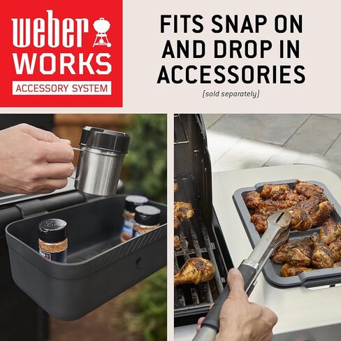 Weber Spirit® EX‑325 Smart Gas Grill (Liquid Propane) for Outdoor Cooking, 3 Burner – Black, Wi‑Fi Enabled Grill with Porcelain-Enameled Cast-Iron Grates, Sear Zone, Boost Burners in Kuwait