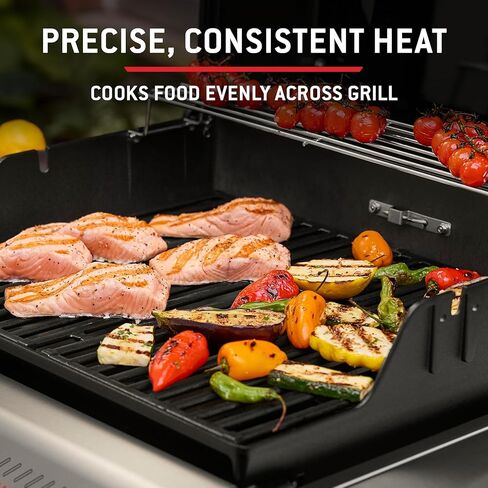 Weber Spirit® EX‑325 Smart Gas Grill (Liquid Propane) for Outdoor Cooking, 3 Burner – Black, Wi‑Fi Enabled Grill with Porcelain-Enameled Cast-Iron Grates, Sear Zone, Boost Burners in Kuwait