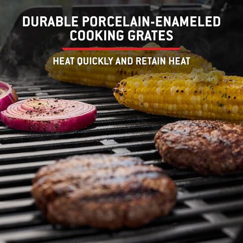 Weber Spirit® EX‑325 Smart Gas Grill (Liquid Propane) for Outdoor Cooking, 3 Burner – Black, Wi‑Fi Enabled Grill with Porcelain-Enameled Cast-Iron Grates, Sear Zone, Boost Burners in Kuwait