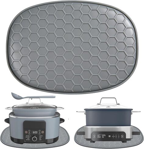 حصيرة سيليكون مقاومة للحرارة لطباخ نينجا فودي المحتمل برو 8.5 Qt MC1000، MC1001، MC1010 طباخ بطيء كروك ونينجا MC1101 Foodi Everyday Cooker Pro 6.5 QT، واقي سطح المطبخ in Kuwait