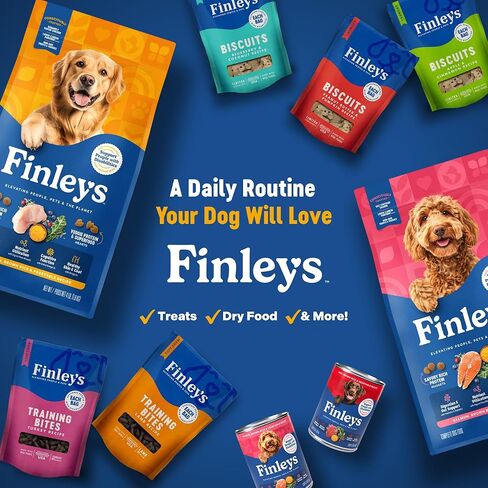 طعام الكلاب الرطب من Finley، سمك السلمون والأرز البني وطبق الخضار، مكونات حقيقية، علبة علوية معلبة، 12.5 أونصة، 12 علبة in Kuwait