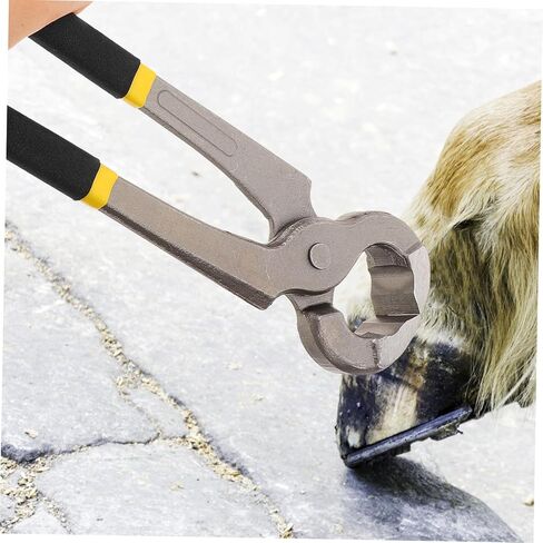 Hoof Nippers for Horses Goats Sheep and Pigs, 12 Inch Heavy Duty Farrier Tools for Thick Hooves, Nail Puller & End Cutting Pliers, Ergonomic Comfortable Grip Steel Trimmer for Small Livestock & Foal in Saudi Arabia