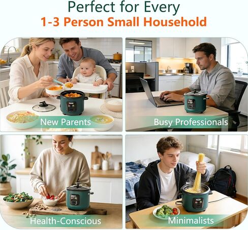 ماكوك ميني لطهي الأرز | ماكينة صنع الأرز الصغيرة سعة 6 أكواب (0.6 لتر) | تشغيل بزر واحد | وعاء داخلي غير لاصق | يحافظ تلقائيًا على الدفء ومقاوم للحرارة الزائدة | لعدد 1-6 أشخاص والطلاب والعائلات الصغيرة (أخضر) in Kuwait