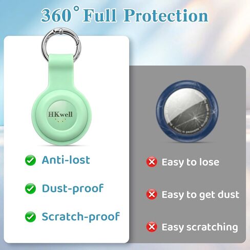 [4 Pack] Smart Bluetooth Tracker, MFi Certified Item Finder Works with Apple Find My (iOS Only), No Monthly Fee, Waterproof Anti-Lost Tag Locator for Keys, Luggage, Wallet, Pets, Dog, Bike in Kuwait