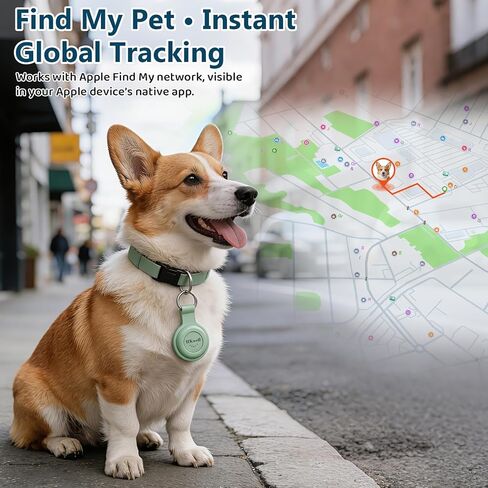 [4 Pack] Smart Bluetooth Tracker, MFi Certified Item Finder Works with Apple Find My (iOS Only), No Monthly Fee, Waterproof Anti-Lost Tag Locator for Keys, Luggage, Wallet, Pets, Dog, Bike in Kuwait