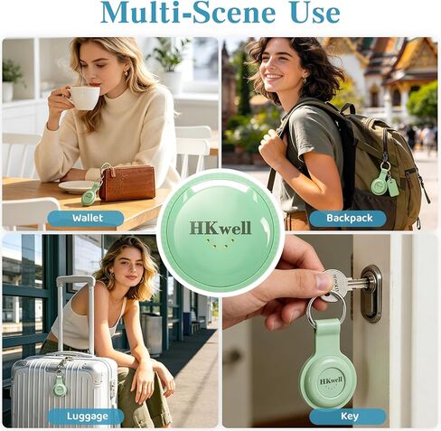 [4 Pack] Smart Bluetooth Tracker, MFi Certified Item Finder Works with Apple Find My (iOS Only), No Monthly Fee, Waterproof Anti-Lost Tag Locator for Keys, Luggage, Wallet, Pets, Dog, Bike in Kuwait