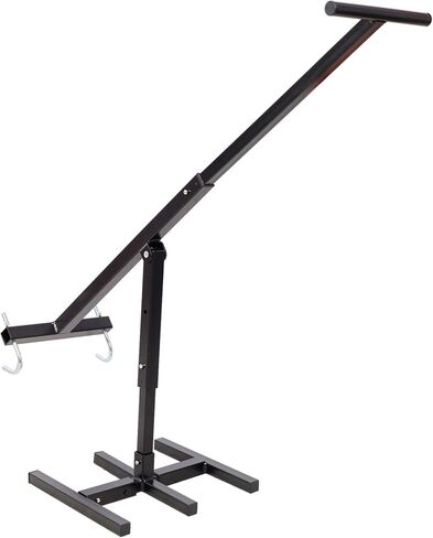ضاغط سلة يدوي لسلال المهملات بسعة 32-170 جالون - ضاغط قمامة فولاذي بارتفاع قابل للتعديل 35 بوصة مع تشغيل بدون لمس - مخفض النفايات شديد التحمل لحديقة المطبخ، أسود in Kuwait