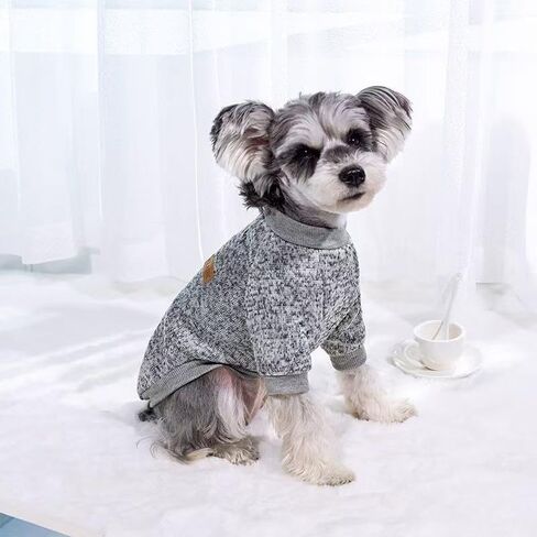 Warm Fleece Dog Puppy Knitted Classic Sweater - Thermal Winter Clothing,Red,L in Kuwait