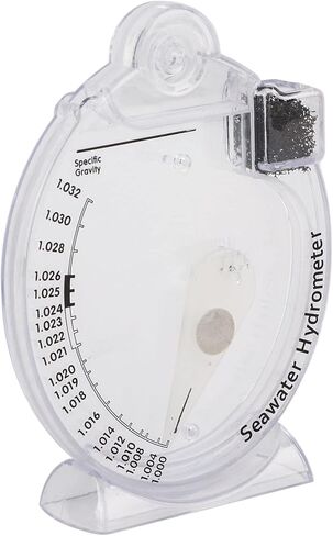 Alomejor Aquarium Sea Hydrometer جهاز اختبار الجاذبية النوعي السريع لخزانات المياه المالحة، علامات سهلة القراءة (HD-T-H018) (HD-T-H018) in Kuwait
