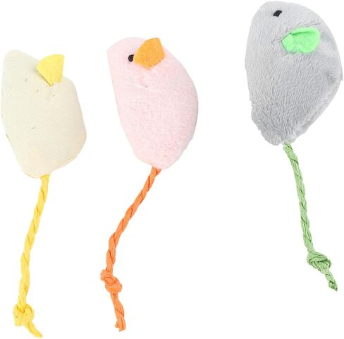 لعبة GLOGLOW Nan Cat، لعبة محاكاة قطيفة للقطط والقطط الداخلية بمادة ناعمة وحجم مثالي للقطط وقت اللعب in Kuwait