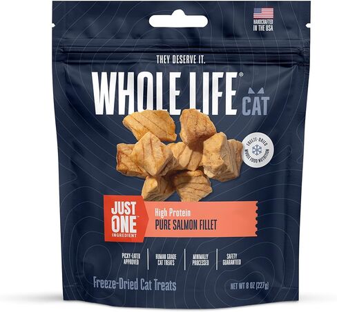 Whole Life Cat Just One Shrimp Freeze Dried Cat Treats - Human Grade High Protein Food, Healthy Training Snacks, Freeze Dried Shrimp Food Toppers, USA Made Natural Treats - .7 oz (Pack of 1) in Saudi Arabia