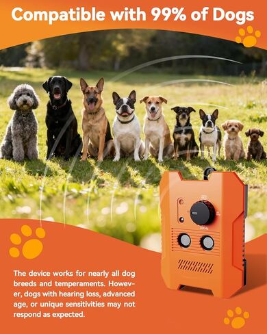 Ultrasonic Dog Bark Control Device – 3 Adjustable Modes, 50FT Precision Range, USB Rechargeable & IPX4 Waterproof Bark Stopper for Indoor and Outdoor Use in Kuwait