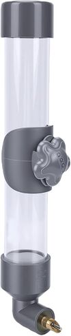 Pomya 260ml Automatic Bird Water Dispenser | No Mess Cage Water Bottle for Parrots Hamsters Small Medium Large Birds (Gray) in Saudi Arabia