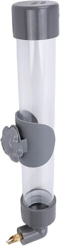 Pomya 260ml Automatic Bird Water Dispenser | No Mess Cage Water Bottle for Parrots Hamsters Small Medium Large Birds (Gray) in Saudi Arabia