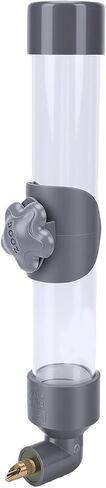 Pomya 260ml Automatic Bird Water Dispenser | No Mess Cage Water Bottle for Parrots Hamsters Small Medium Large Birds (Gray) in Saudi Arabia