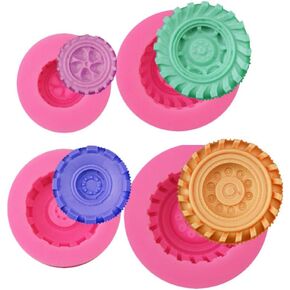 Mity rain Roses Collection Fondant Mold-Rose Flower and Leaves Shapes Silicone Mold for Sugarcraft Cake Decoration, Cupcake Topper, Polymer Clay, Candy, Chocolate, Soap Wax Making Crafting Projects in Kuwait