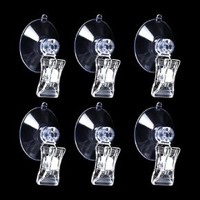 6pcs Aquarium Suction Cup Clips Seaweed Clip for Saltwater Fish Tank Veggie Feeder clamp Plant Holder nori Clip Saltwater Aquarium Tool Fish Tank Accessories in Saudi Arabia
