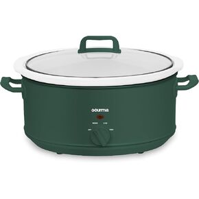 Gourmia Slow Cooker - 7 Quart Removable Ceramic Pot, Manual Controls with 3 Temperature Settings, Dishwasher Safe Crock and Glass Lid, Lavender in Kuwait