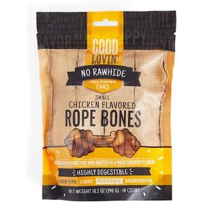 Good Lovin' by Petco Chicken-Flavored Rope Bones No-Rawhide Dog Chews, Small, 10.2 oz., Count of 10 in Saudi Arabia