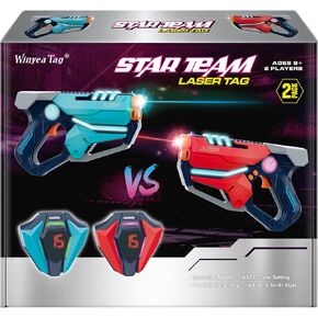 Laser Tag Set of 2, Lazer Tag Game with LED Score Display Vests for Kids,Teens & Adults, Birthday Gift Toys for Kids Ages 8 9 10 11 12+Year Old Boy & Girls in Kuwait