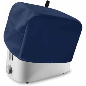 Toaster Cover 4 Slice, Navy Blue Solid Color Toaster Cover with Pockets, Dustproof Small Bread Machine Protector for Kitchen Small Appliance Fingerprint Protection in Kuwait