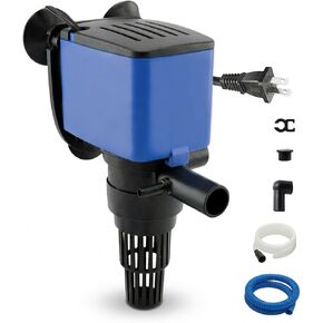 Aqua Dream 660 GPH Aquarium Powerhead - مضخة فلتر غاطسة 3 في 1 مع أكسجين الهواء وتدفق قابل للتعديل، مضخة دوران مياه عالية الأداء 35 وات لخزانات الأسماك - قطعة واحدة in Kuwait