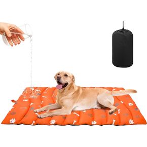 BINGPET Outdoor Travel Dog Bed for Large/Medium Dogs,Portable Waterproof Camping Mat with Carry Bag,Foldable Outside Bed,Machine Washable Indoor Pet Mat for Small,Medium and Large Dogs 35"x51" in Saudi Arabia