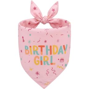 Dog Birthday Bandana, Dog Birthday Decorations for Slightly Larger Medium Small Boy Girl Dog Bandana(Blue) in Kuwait