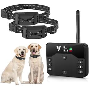 Wireless Dog Fence & Remote Training Collar Combo, Adjustable Electric Dog Fence System with Beep/Vibration/Static Correction, Rechargeable Waterproof Receiver in Saudi Arabia