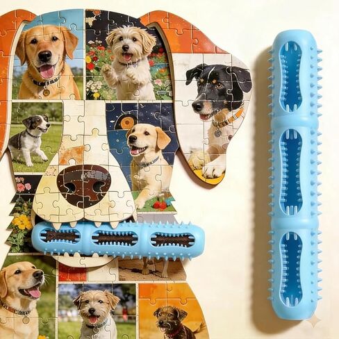 Dog Chew Toys for Small and Medium Breeds，Dogs Dental Chew，Teething Chew Toys，Toothbrush Toy for Cleaning Teeth and Keeping Dogs Busy(3-Pack) in Kuwait