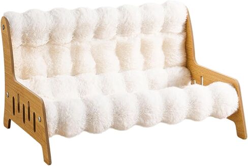 Cat Sofa Bed for Indoor Kittens, Wooden Frame, Comfortable Puppy Den, Cat Lounge Chair, XXL in Kuwait
