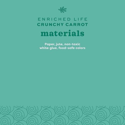 Oxbow Enriched Life Crunchy Carrot, Natural Paper Chew Toy for Rabbits, Guinea Pigs, and Hamsters, Promotes Dental Health and Foraging, Safe Enrichment Accessory, Small Pet Chew in Kuwait