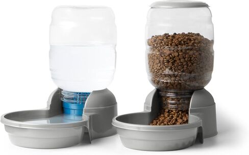 Petmate® Replendish® Automatic Dog Water Dispenser Gravity Pet Waterer with Microban Antimicrobial Protection, 100% BPA Free - 2.5 Gallon, Wide Mouth Bowl, with 2 Extra Filters in Kuwait