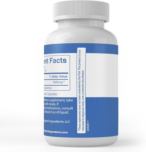 Pure Original Ingredients Cordyceps, (100 Capsules) Always Pure, No Additives Or Fillers, Lab Verified in Saudi Arabia