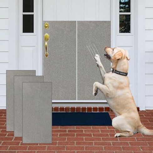 Dog Door Scratch Protector,Dog Nail File Board, Door Protector for Dog Scratching,self-Adhesive Instead of Emery Paper,pet Scratch Areas,Dog Door Protector Scratch Guard (10 inch * 12.5 feet,Black) in Saudi Arabia