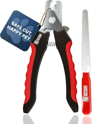 Professional Dog Nail Clippers for Large Dogs - with Safety Guard & Ergonomic Easy Grip, Dog Nail Trimmer for Large Dogs Nail Clippers and Safe Cat Nail Clippers - for Precise Grooming in Kuwait