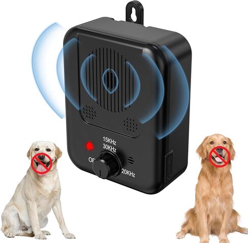 Handheld Ultrasonic Pet Trainer, Battery Powered Bark Control Device for Dogs in Kuwait